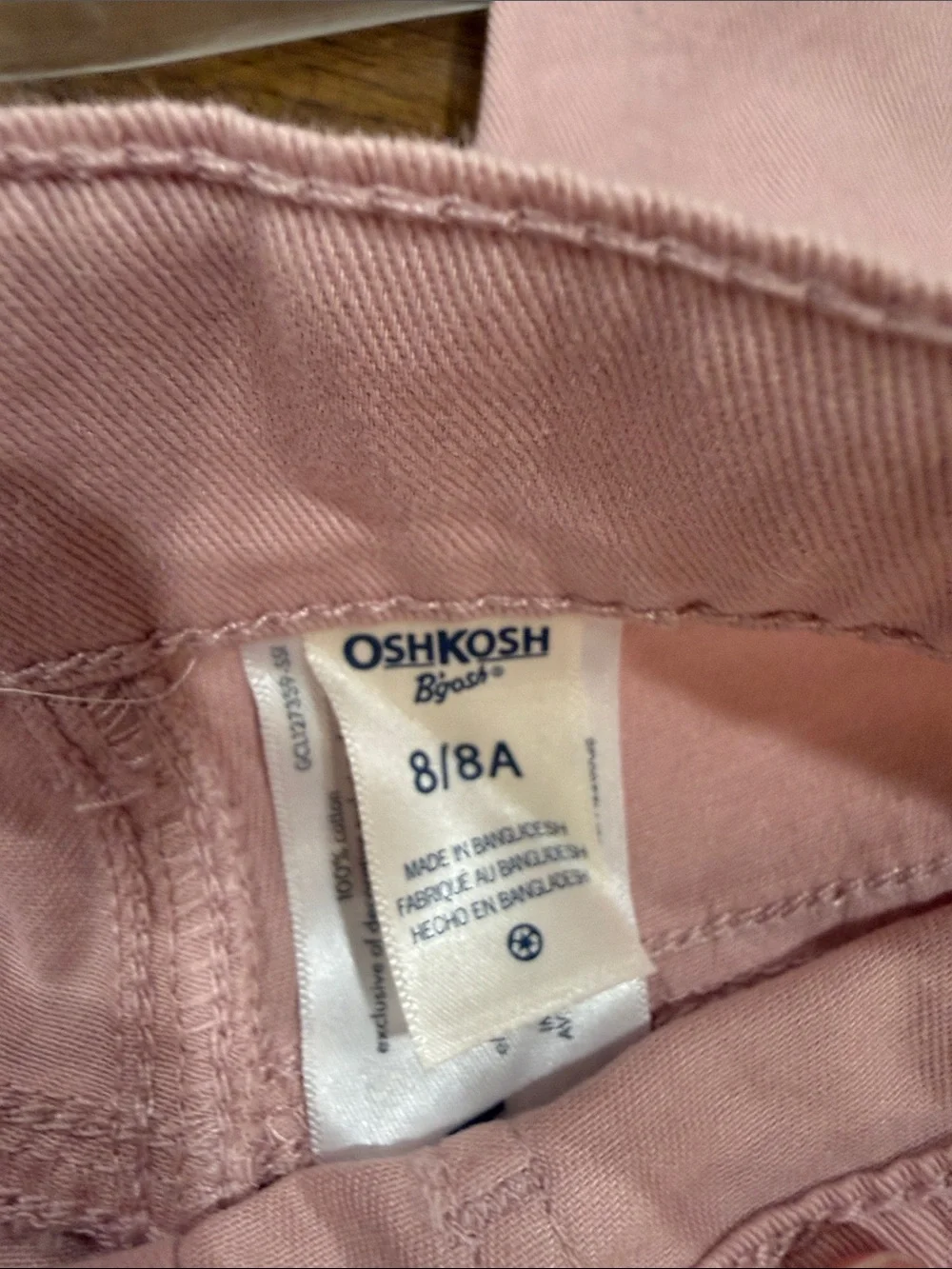 OshKosh B'gosh Pink Wide-Leg Cargo Joggers